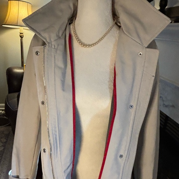 Khaki Women’s Rain Coat - like new! - Picture 3 of 11